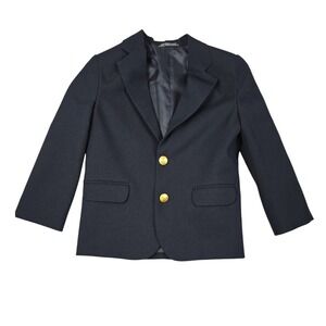 NAUTICA Boy's Navy Blue Blazer Jacket Size 5 Formal Party